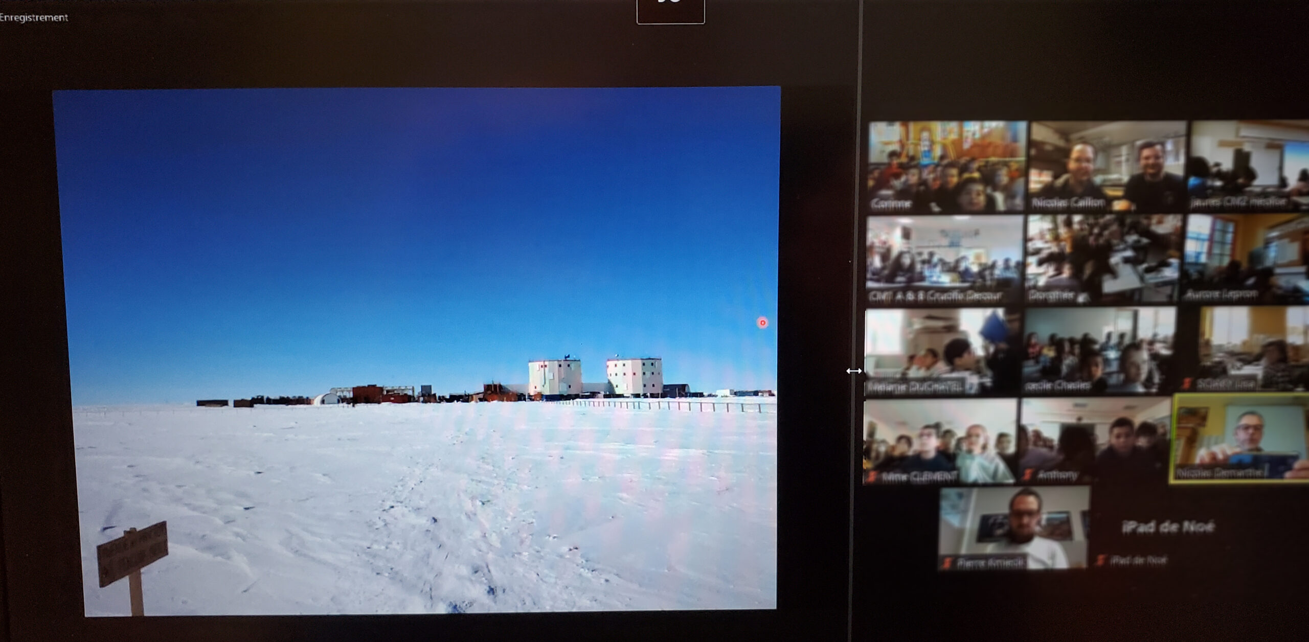 Visioconférences avec Nicolas Caillon en direct de l’Antarctique